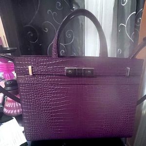 Burgundy YSL purse